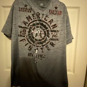 Red and black American fighter shirt